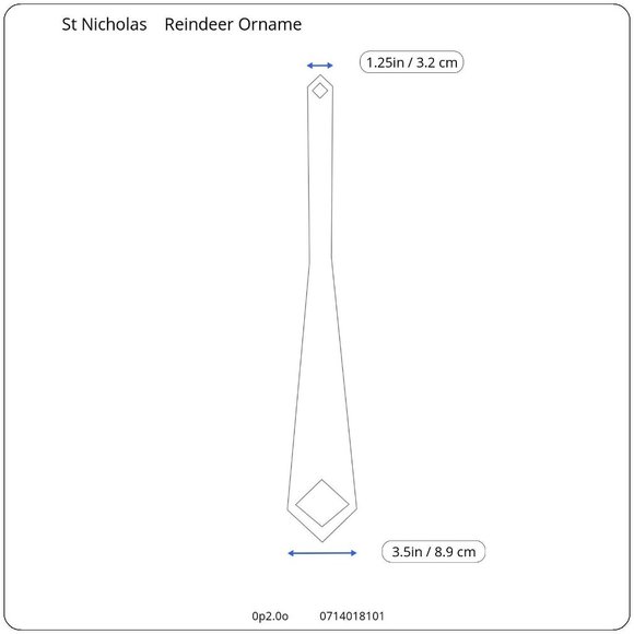 NWT St. Nicholas Square Reindeer Ornament Necktie - Picture 7 of 7